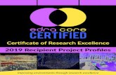 Certificate of Research Excellence 2019 Recipient Project Profiles › › resource › resmgr › 2019edr · PDF file Association (EDRA), is the Certificate of Research Excellence