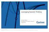 Leveraging Scenaric Thinking - Gartner Refine target acquisition profile Refine acquisition long or