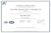 ISO 9001:2015 Certificate | Carlstadt, NJ | Toyo Ink America, LLC ¢â‚¬› about ¢â‚¬› Toyo-Ink-America-Carlstadt...¢ 