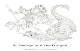 st george and the dragon colouring page - ActivityVillage - Keeping Kids Busy St George and the Dragon