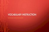 Vocabulary Instruction - English Language Learners in the ... VOCABULARY INSTRUCTION ¢â‚¬¢ELL students