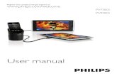 User manual - Philips 2 Put your iPhone into the cup holder stand with the iPhone/iPad/iPod cable attached