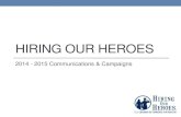 Hiring Our Heroes - Media and Activations