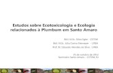 Estudos sobre Ecotoxicologia e Ecologia relacionados   Plumbum