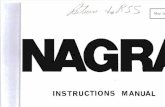 Nagra III Instructions Manual