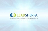 ¢â‚¬“Performance Software to Automate Lead Optimization¢â‚¬â€Œ Lead acquisition platform that combines lead