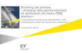 Analyse des performances et ©volution du tissu PME wallon