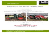A GENUINE DISPERSAL SALE OF: TRACTORS FARM MACHINERY ... IMPLEMENTS & LIVESTOCK HANDLING EQUIPMENT PRODUCE