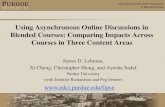 Using Asynchronous Online Discussions in Blended Courses ... lehman/fipse/ ¢  Using Asynchronous