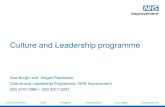 Culture and Leadership programme Leadership and culture Leadership behaviours Cultural elements Facilitating
