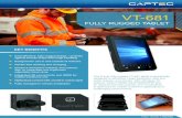 FULLY RUGGED TABLET - Captec FULLY RUGGED TABLET The 8-inch fully rugged VT-681 tablet is specifically