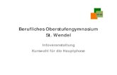 Berufliches Oberstufengymnasium St. Wendeldr-walter-bruch- Berufliches Profilfach: BWL einschl. Rechnungswesen