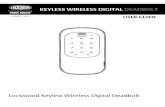 KEYLESS WIRELESS DIGITAL DEADBOLT - Downloads... Lockwood Keyless Wireless Digital Deadbolt is engineered