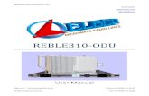 REBLE310 - User Manual UserManuals~REBLE... REBLE310 ODU Microwave Link 23/07/2013 elber@elber.it Elber