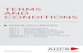 TERMS AND CONDITIONS - ADCB Securities ADCB Securities Terms and Conditions Ver.01/March2020 CONTENTS