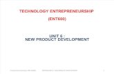 Unit 6 ENT600 New Product Development