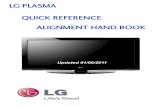 LG Plasma Quick Reference Alignment Handbook