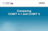 Comparing COBIT 4.1 and COBIT 5 - Information COBIT 4.1 and COBIT 5 . Transition Message ... â€¢ Governance