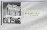 Bulk Deformation Processes. Bulk-Deformation Processes TABLE 6.1 General characteristics of bulk deformation processes