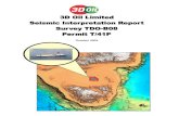 Interp rpt JK · PDF file 2018. 5. 10. · TDO-B08 Seismic Interpretation Report Permit T41P Page 2 1. Introduction The 3D Oil Bass Strait Marine Seismic Survey (TDOB08) in T41/P was