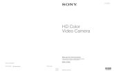 HD Color Video Camera ... HD Color Video Camera Manual de instrucciones Antes de utilizar la unidad,
