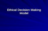 Ethical Decision Making Model. Applying Ethical Decision Making models American Accounting Association model (AAA) 7 step model Purpose- to develop a
