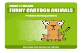 How to draw funny cartoon animals