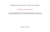 REPUBLIQUE DE COTE D'IVOIRE - cbd.int .REPUBLIQUE DE COTE D'IVOIRE version provisoire QUATRIEME RAPPORT