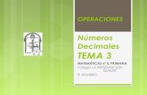 Tema 3  operaciones con numeros decimales