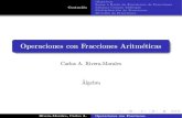 Operaciones con Fracciones Aritm© del Curso/algebra_fracciones...Suma o Resta de Fracciones de Fracciones