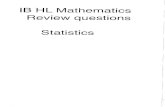 IB Math HL Statistics Questions