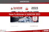 Neue Funktionen in SolidCAM 2015 - Funktionen in... Vorschubeinheiten: mm/Umdr oder mm/min als Standard definieren â€¢ Vorschubtyp fr neue CAM -Teile in den SolidCAM Optionen vordefinieren