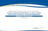 (ACO) Participant List and Participant Agreement Guidance