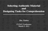 Selecting Authentic Material and Designing Tasks for ... Authentic Material and Designing Tasks for