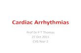 Cardiac arrhythmias y2 oct 2010