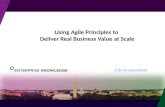Using Agile Principles to Deliver Real Business Value at Scale