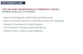 THE SECOND GENERATION OF ROMANTIC POETS: BYRON .THE SECOND GENERATION OF ROMANTIC POETS: BYRON, ... La Belle Dame Sans Merci, ... unfinished essay concerning