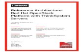 Reference Architecture: Red Hat OpenStack Platform Architecture: Red Hat OpenStack Platform with ThinkSystem Servers Provides both economic and high performance options for cloud workloads