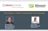 SiriusDecisions: Five Ways to Value Actualization Tool Success
