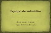 Subsidios 2012 2015
