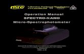 SPECTRO-NANO - .Operation Manual SPECTRO-NANO ... Step5: After installation, ... Language - Select