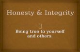 Honesty  integrity revised
