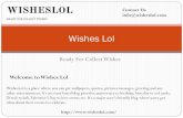 Wishes Lol