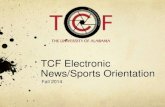 TCF 2014 Orientation