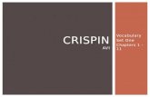 Crispin vocab set 1