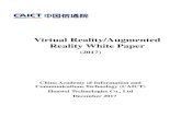 Virtual Reality/Augmented Reality White CAICT Virtual Reality/Augmented Reality White Paper (2018) Contents