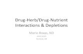 Drug-Herb/Drug-Nutrient Interactions &  .Drug-Herb/Drug-Nutrient Interactions & Depletions ... Cymbalta 12. Effexor XR 13. ... Drug-Herb/Drug-Nutrient Interactions & Depletions
