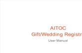 Gift-wedding Registry Manual
