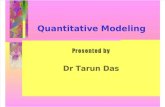 Quantitative Modelling-Part-1 by Tarun Das