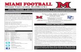 MiaMi Football - .Miami Football SID Facebook Search Miami RedHawks ... (.605). â€¢ Miami finished